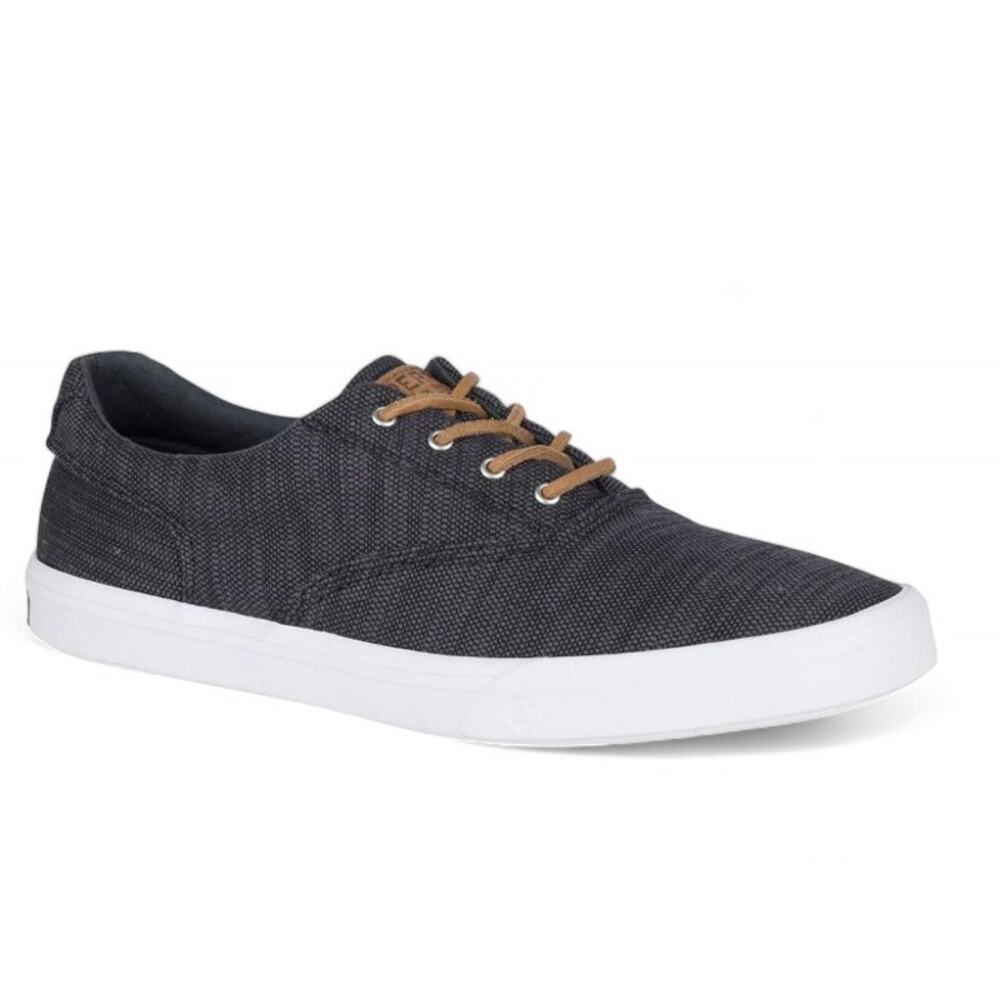 Sperry Striper II CVO Canvas Sneakers Lace Up Black Mens Size US11.5 UK10.5 EU45
